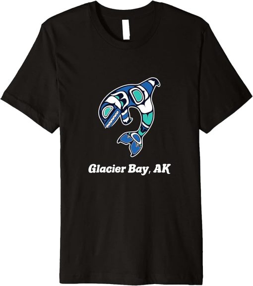 Glacier Bay AK Native American Tribal Orca Killer Whale Premium T-Shirt