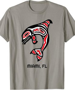 Miami FL Native American Indian Orca Killer Whales T-Shirt